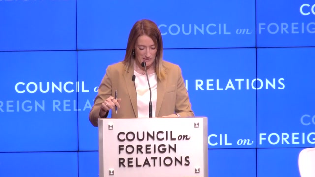 Official visit by Roberta METSOLA, EP President, to New York (United States) : keynote speech by Roberta METSOLA, EP President